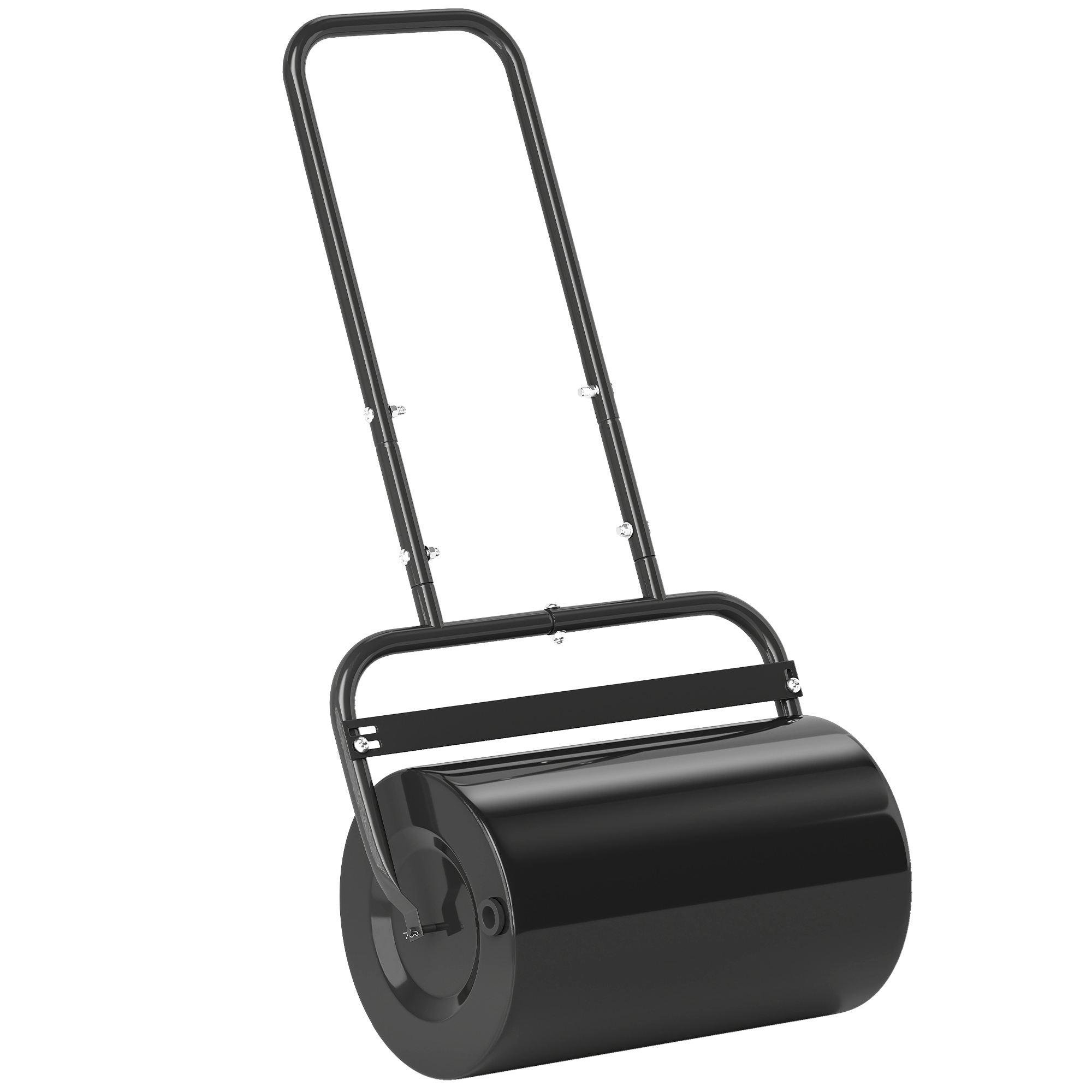 50 Cm Rasenwalze, Mit Sand/wasser Befüllbar, Komfortabler Griff, 58 X 32,5 X 113 Cm, Schwarz