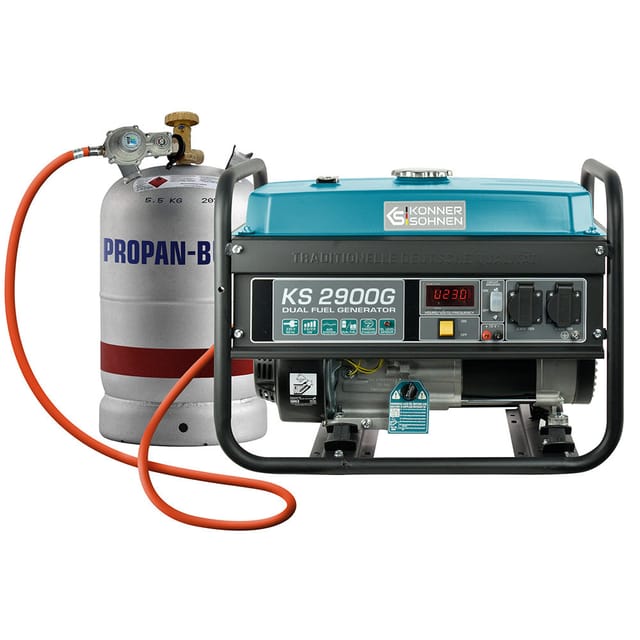 2900 W Gas- u. Benzin-Generator Stromaggregat Stromerzeuger KS 2900G