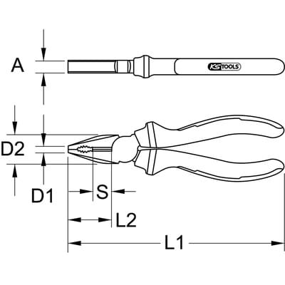 Ergotorque vde Kombizange, 210mm