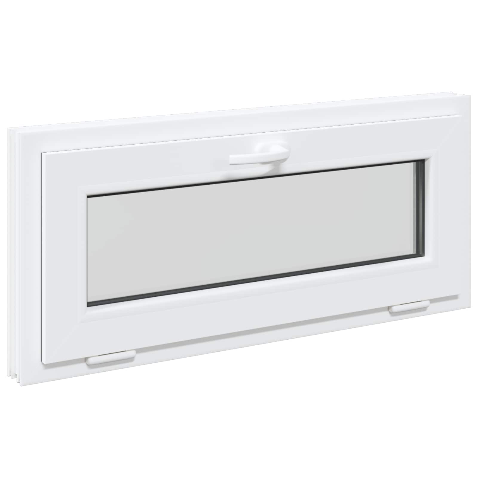 Vidaxl Basement Window Risor 90 X 40 Cm Pvc And Glass