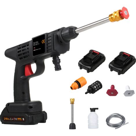Akku-hochdruckreiniger, Tragbarer Reiniger Mit 150 Psi, 21v 1500mah Akku Und Ladegerät, Wiederaufladbarer Elektrischer Reiniger Zum Autowaschen, Blumengießen Und Bodenreinigen.