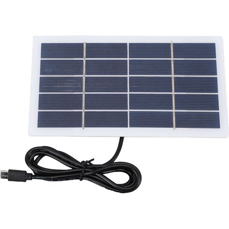 Wasserdichtes 2-w-polykristallin-solarpanel, Usb-c-ladegerät Für Gartenbeleuchtung Und Überwachungskamera