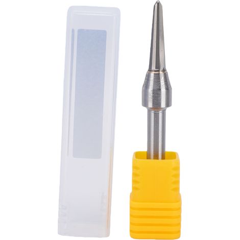 Cnc-v-nutfräser Zum Schneiden Von Holz, Sperrholz Und Möbelplatten, Glatte Nut Mit Abgerundetem Boden – 1/4 X 6 X 21 X R1,6 Mm Fräser