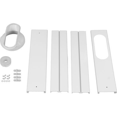 Aqxreight Klimaanlagen-fensterset, Tragbares Lüftungsgitter Für Schiebetüren, Universaladapter Für 5,1-zoll- Und 5,9-zoll-schläuche, Pvc-konstruktion, Lösung Für