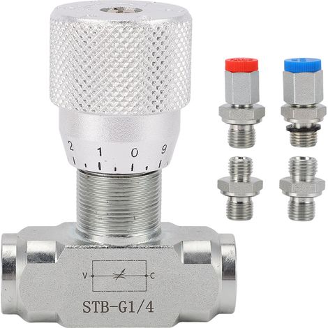 G1/4 Bidirektionales Hydraulik-durchflussregelventil, Drossel Für 0,8-2 Tonnen Minibagger