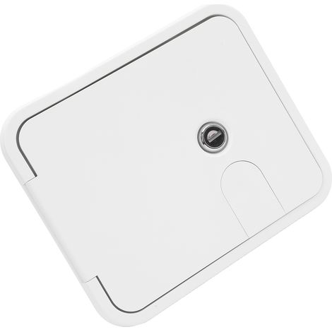 Zugangsklappe Für Stromkabel Im Wohnmobil, 145 X 116 Mm, Mit Edelstahlschloss Und Schlüsseln, Elektrische Zugangstür Mit 180°-öffnungswinkel Für Wohnmobile, Anhänger Und Campervans.