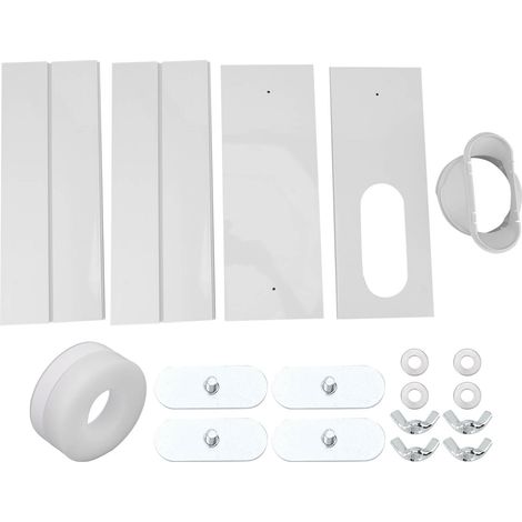 Pvc-klimaanlagen-fensterlüftungsset, Einfache Installation, Universell Verstellbares, Nahtloses Zubehör, 4 Platten Für 140 Cm.