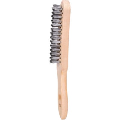 Ks Tools 201.2310 Edelstahl Handdrahtbürste 3-reihig, 290mm