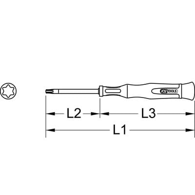 Feinmechanik-Schraubendreher für Torx-PLUS-Schrauben, IP9