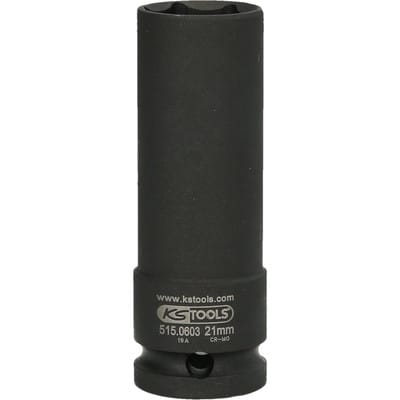 1/2' Spezial-Kraft-Stecknuss für geschraubte Spurplatten, 21 mm
