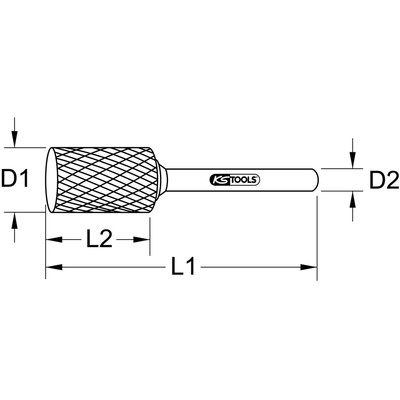 Hm Zylinder-Frässtift Form a ohne Stirnverzahnung, 3mm