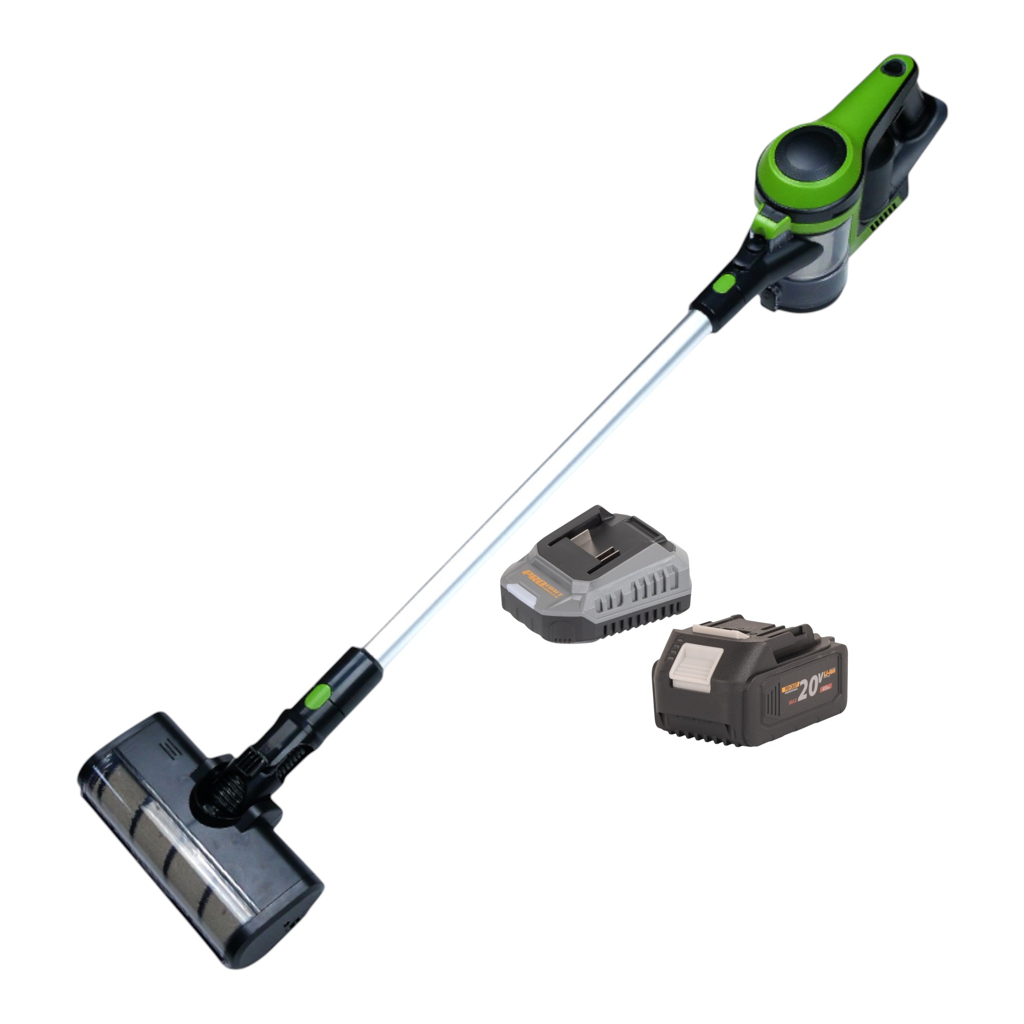 Procraft Vp30 Akku Stielstaubsauger 20 V 0,8 L Brushless + 1x Akku 4,0 Ah + Ladegerät
