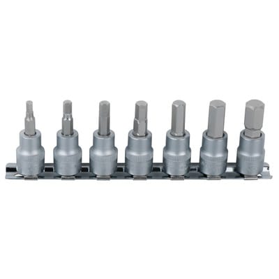 1/4' Bit-Stecknuss-Satz Innensechskant, 7-tlg2,5-8mm