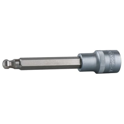 1/2' Bit-Stecknuss Innensechskant mit Kugelkopf, lang, 17mm