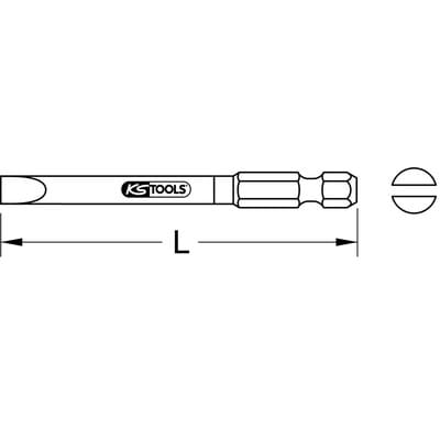 1/4' TORSIONpower Bit Schlitz, 75mm, 3mm