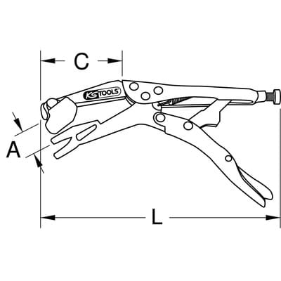 Schweiß-Gripzange, 240mm