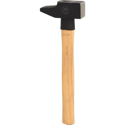 Schlosserhammer, Hickory-Stiel, französische Form, 800g