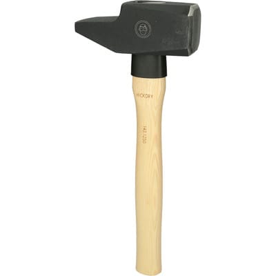 Schlosserhammer, Hickory-Stiel, französische Form, 2500g