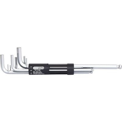 Ks tools 3 in 1 Innen6kant-Winkelstiftschlüssel-Satz,8-tlg xl, Kugelkopf ( 151.2180 )
