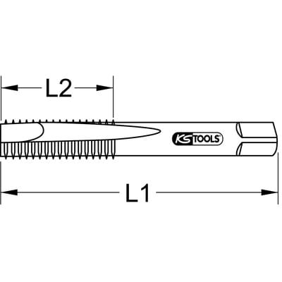 KS Tools HSS CO Handgewindebohrer-Satz M, M4x0,7, 3-tlg.