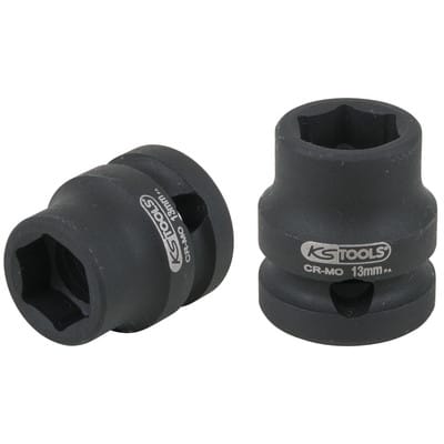 1/2" Sechskant-Kraft-Stecknuss, extra kurz, 13,0 mm