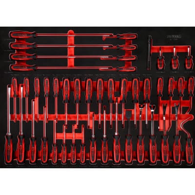 Ks tools Schraubendreher-Satz in Schaumstoffeinlage 46tlg. - 821.0046