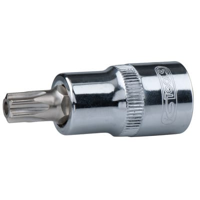 1/2' CHROMEplus Bit-Stecknuss Torx mit Stirnlochbohrung,TB55