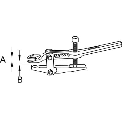 Ks Tools Universal-Kugelgelenk-Ausdrücker, 18 mm