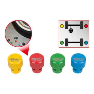 Rdks / tpms Reifenentlüfter-Satz, 4-tlg