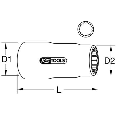3/8' Stecknuss mit Schutzisolierung, 3/8'