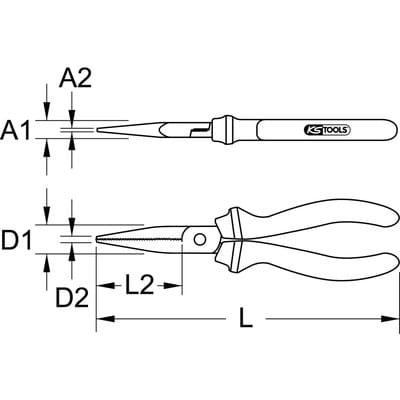 ULTIMATEplus Flachzange, 160mm