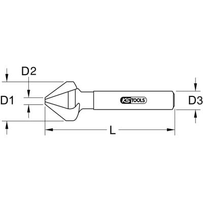Hss Kegel- und Entgratsenker 90°, 19mm