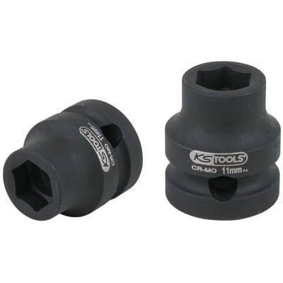 1/2' Sechskant-Kraft-Stecknuss, extra kurz, 11,0 mm