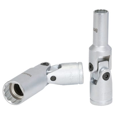 3/8' 12-kant-Stecknuss mit Gelenk, 19mm