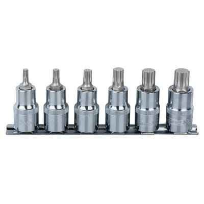 1/4'CHROMEplus Bit-Stecknuss-Satz xzn, 6-tlg
