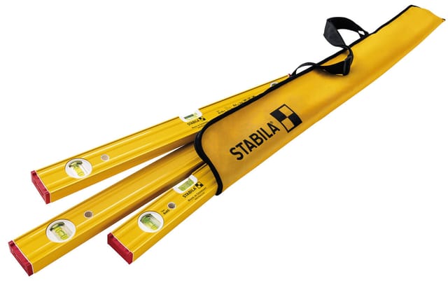 Stabila Messgeräte - stabila Wasserwaagen pro set 80 as, 120 cm / 60 cm / 30 cm / Tasche - 19714