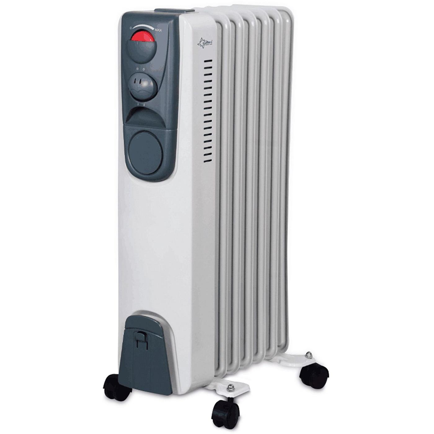 Heat Safe 1500 Radiator, Ip21 Max.1500w, 3stufen, Silbergrau