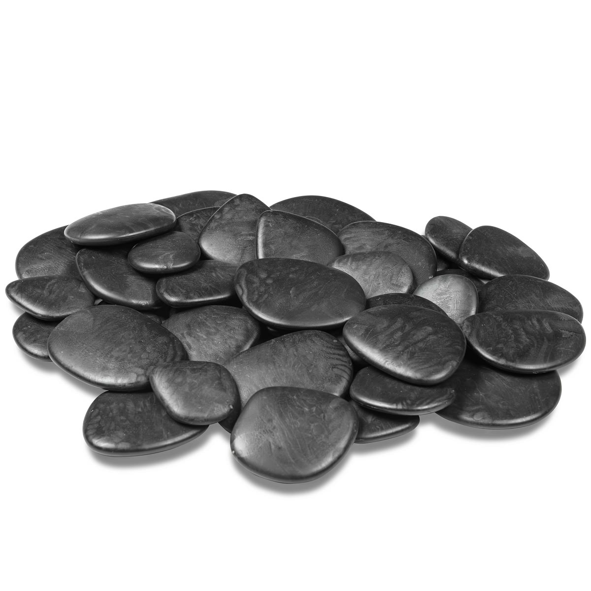 Teraplast - Kunststeine Pebbles Schwarz 3 - 4 Cm Für 50 X 25 Cm Fläche - Kunststoff