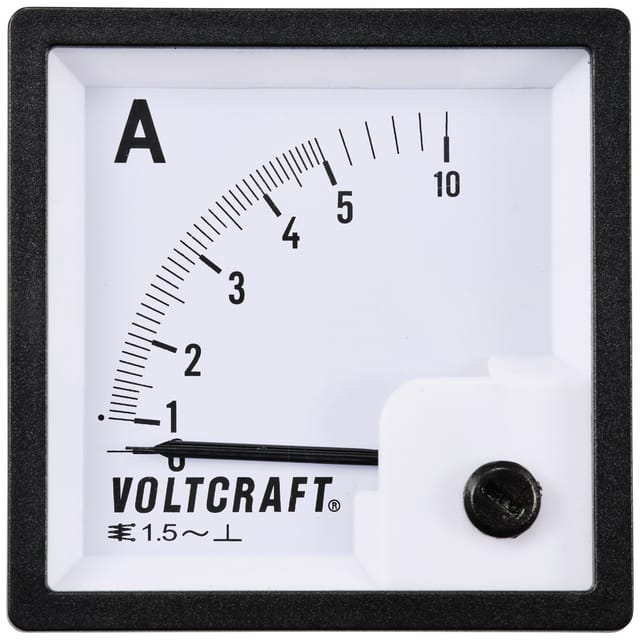 Voltcraft - AM-72X72/5A AM-72X72/5A Analog-Einbaumessgerät AM-72X72/5A 5 a Dreheisen