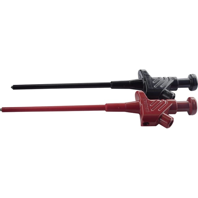 Sks Hirschmann - Kleps 30 Set Fein-Abgreifklemme Steckanschluss 4 mm Ohne Messkategorie Schwarz, Rot