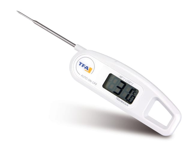 TFA - Dostmann 30.1047 Küchen-Thermometer Abschaltautomatik gemäß haccp und en 13485, Strahlwasserges