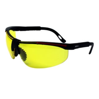 protectionworld 2012008 Schutzbrille inkl. UV-Schutz Schwarz, Rot EN 166-1 DIN 166-1