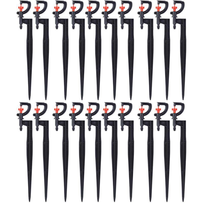 360° Drehbarer Regner – Reichweite 2–5 M – Druck 2 Kg – Kompatibel Mit 20-cm-erdstecker – Einfache Installation