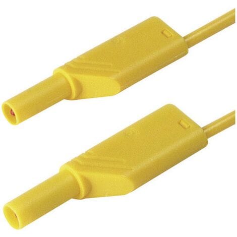 SKS Hirschmann MLS WS 100/2,5 ge Sicherheits-Messleitung Lamellenstecker 4 mm Lamellenstecker 4 mm 1