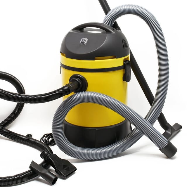 Industriestaubsauger 1400 Watt & 30 Liter Behälter, Nass- Trockensauger mit Entleerungsautomatik, Mehrzwecksauger mit Zubehör - Wiltec