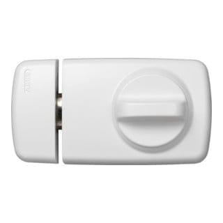 ABUS Tür-Zusatzschloss 7010W EK weiß, innen mit Drehknauf
