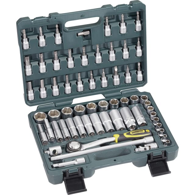 Brüder Mannesmann Steckschlüsselsatz metrisch 3/8" (10 mm) 61teilig M 2045-SL