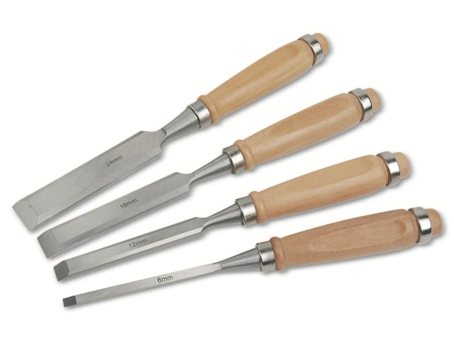 Brüder Mannesmann Stechbeitelsatz, 4-teilig M 609 Brüder Mannesmann M 609