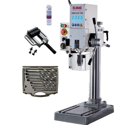 ELMAG Getriebe-Tischbohrmaschine GBM 3/25 TNE - Set