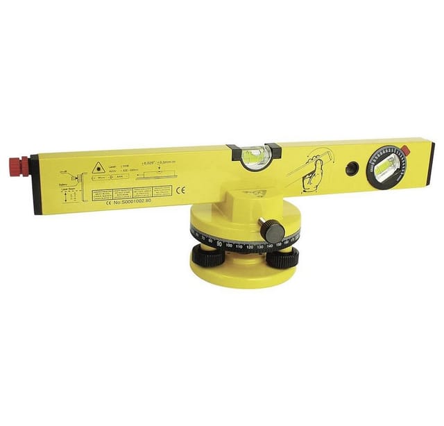 Brüder Mannesmann - M81110 Laser-Wasserwaage inkl. Stativ 40 cm 30 m 0.5 mm/m